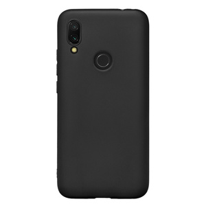 Чехол Gel Color Case для Xiaomi Redmi 7 (2019), черный, PET белый, Deppa 87143