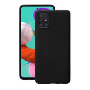 Чехол Gel Color Case для Samsung Galaxy A51 (2020), черный, PET синий, Deppa 87416