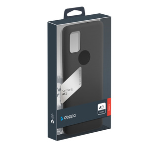 Чехол Gel Color Case для Samsung Galaxy A51 (2020), черный, PET синий, Deppa 87416