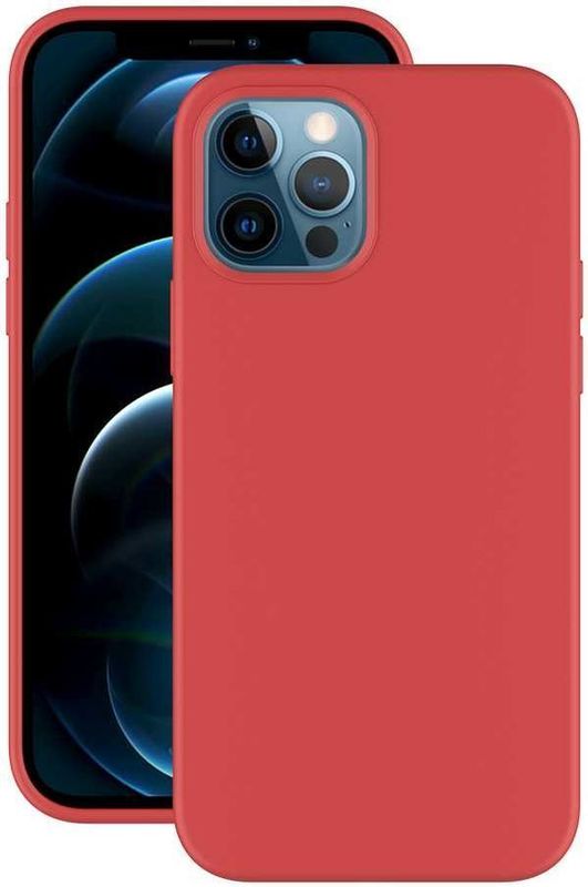 Накладка Gel Color для Apple iPhone 12 Pro/12, красный, PET синий, Deppa 87751