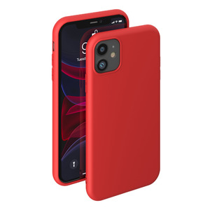 Чехол Gel Color Case Basic  для Apple iPhone 11, красный, PET белый, Deppa 87230