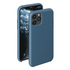Чехол Liquid Silicone Case для Apple iPhone 11 Pro, синий, картон, Deppa 87294