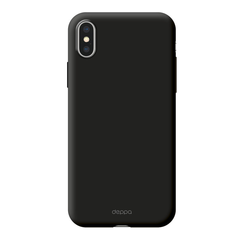 Чехол Air Case  для Apple iPhone X/XS, черный, Deppa 83321