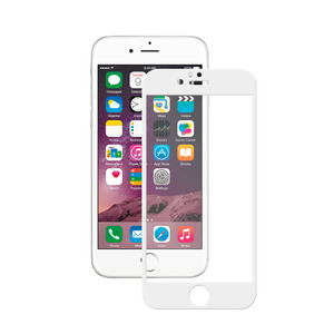 Защитное стекло 3D для Apple iPhone 6/6S, 0.3 мм, белое, Deppa, 61996