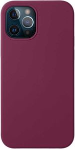 Накладка Liquid Silicone для Apple iPhone 12 Pro/12, бургунди, картон, Deppa 87781