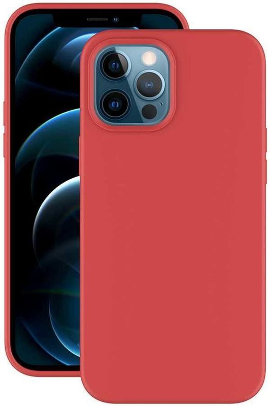 Накладка Gel Color для Apple iPhone 12 Pro Max, красный, PET синий, Deppa 87756