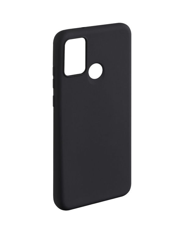 Чехол Gel Color Case для Samsung Galaxy A21S (2020), черный, PET синий, Deppa 87631