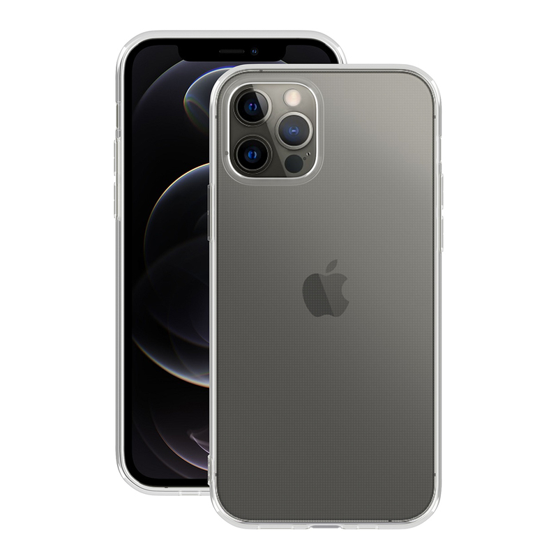 Накладка Gel Basic для Apple iPhone 12 Pro/12, прозрачный, PET синий, Deppa 87747
