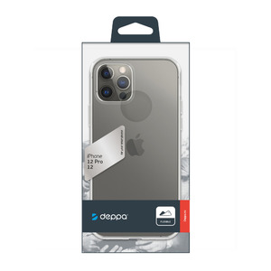 Накладка Gel Basic для Apple iPhone 12 Pro/12, прозрачный, PET синий, Deppa 87747