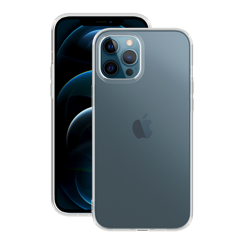 Накладка Gel Basic для Apple iPhone 12 Pro Max, прозрачный, PET синий, Deppa 87748
