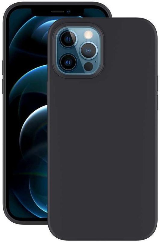 Накладка Gel Color для Apple iPhone 12 Pro Max, черный, PET синий, Deppa 87755