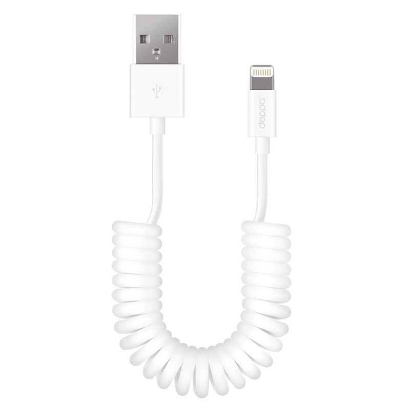 Дата кабель витой для iPhone/iPad, 2м, 8pin Deppa 72225