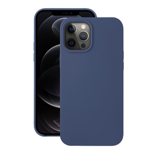 Накладка Liquid Silicone для Apple iPhone 12 Pro Max, синий, картон, Deppa 87717