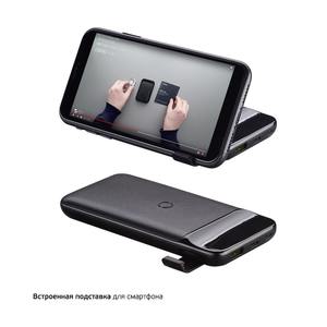 Внешний АКБ NRG Turbo Qi LCD 10000 mAh, QC 3.0, PD 18W, Qi 10W, черный, Deppa