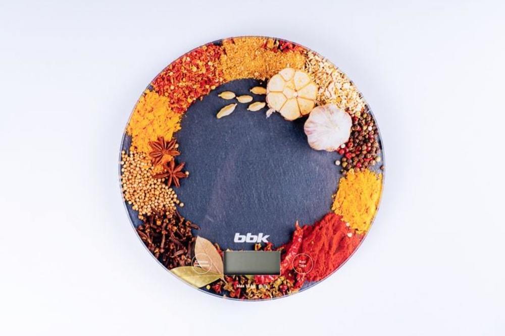 Кухонные весы KS103G BLACK/ORANGE BBK