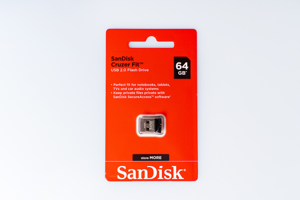 Флеш-накопитель Sandisk Флеш-накопитель SanDisk  Cruzer Fit USB Flash Drive 64GB