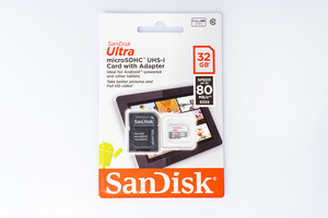 Флеш-накопитель Sandisk Карта памяти SanDisk Ultra Android microSDHC + SD Adapter 32GB 80MB/s Class