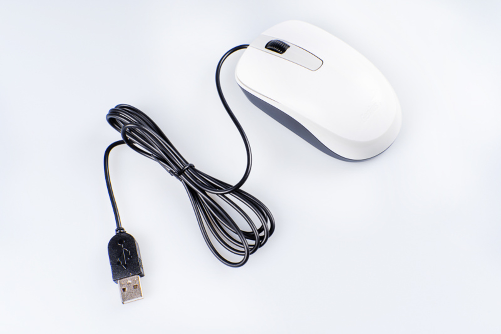 Мышь Genius DX-120, USB (белая, оптическая 1000dpi)