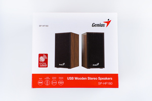 Колонки Genius SP-HF180, 2.0, 2 x 3W, USB-power, Wood