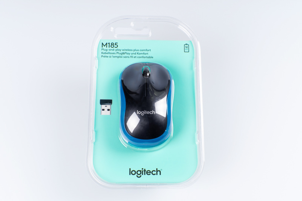 Мышь Logitech беспроводная M185 Blue