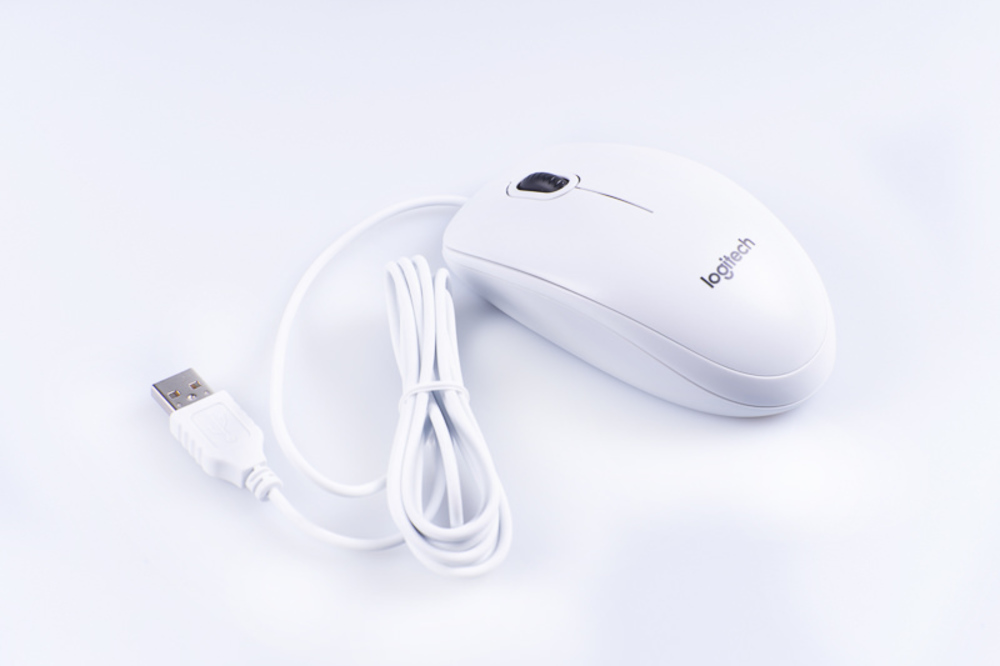 Мышь Logitech B100 White