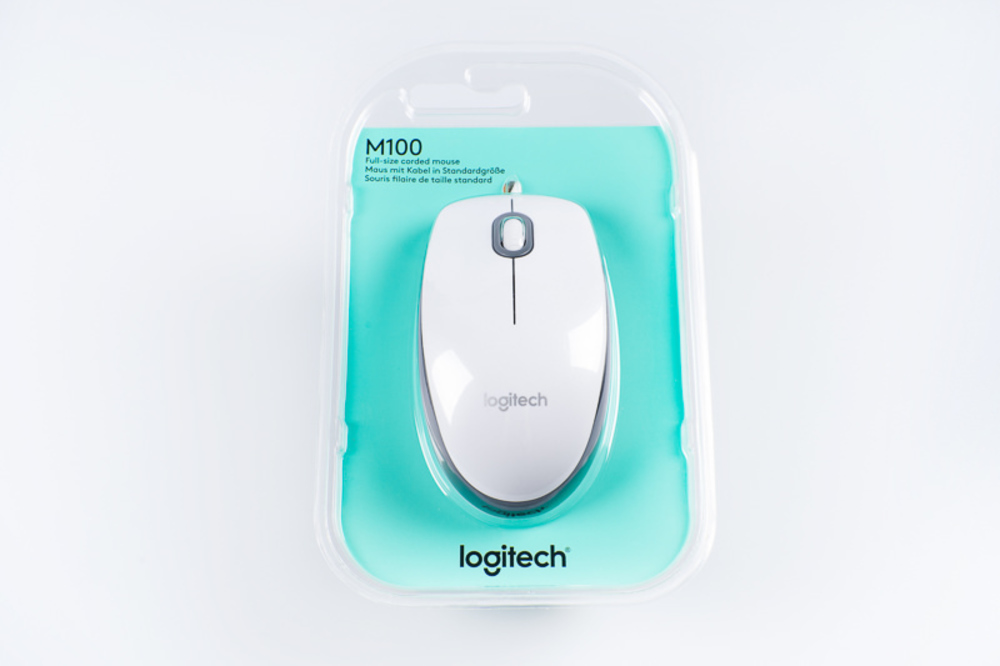 Мышь Logitech M100 White