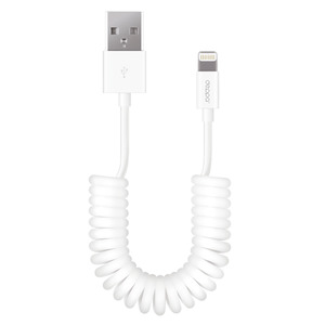 Дата-кабель USB - Lightning для Apple, витой, 1.5м, белый, Deppa, 72120