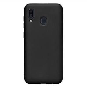 Чехол Gel Color Case для Samsung Galaxy A20/A30 (2019), черный, PET белый, Deppa 86652