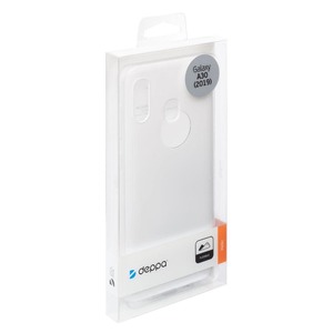 Чехол Gel Color Case для Samsung Galaxy A20/A30 ((2019), белый, PET белый, Deppa 86654