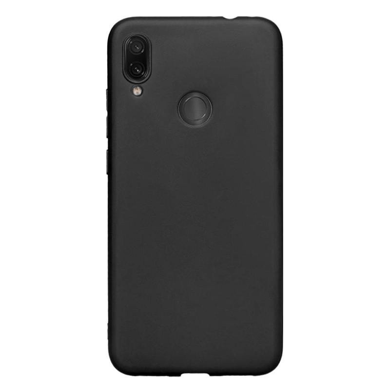 Чехол Gel Color Case для Xiaomi Redmi Note 7 (2019), черный, PET белый, Deppa 87145