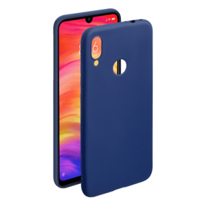 Чехол Gel Color Case для Xiaomi Redmi Note 7 (2019), синий, PET белый, Deppa
