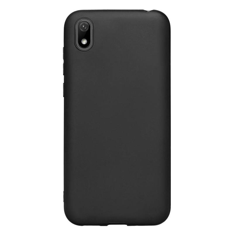 Чехол Gel Color Case для Huawei Y5 (2019), черный, PET белый, Deppa 87149