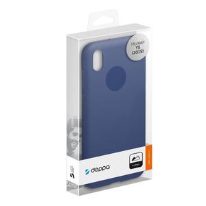 Чехол Gel Color Case для Huawei Y5 (2019), синий, PET белый, Deppa