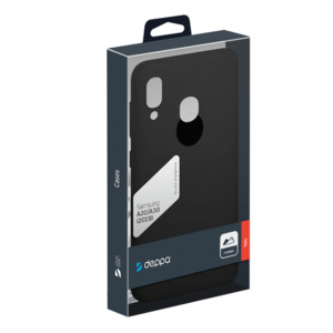Чехол Gel Color Case для Samsung Galaxy A20 (2019) / A30 (2019) , черный, PET синий, Deppa 87191