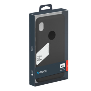 Чехол Gel Color Case для Samsung Galaxy A10 (2019), черный, PET синий, Deppa 87190