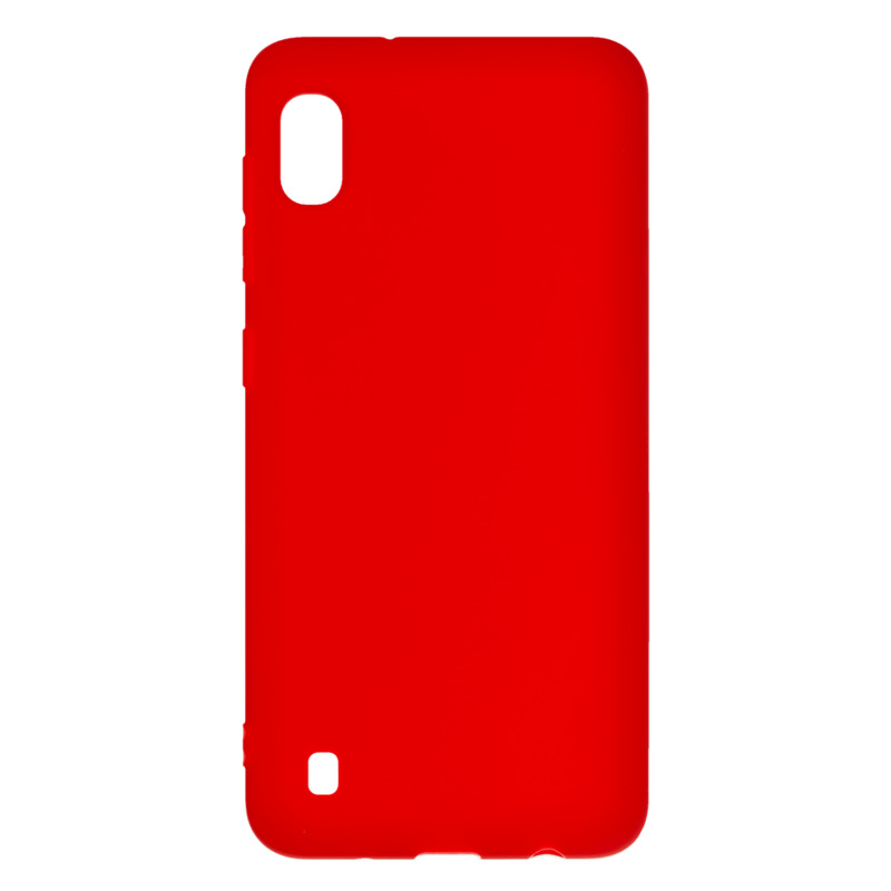 Чехол Gel Color Case для Samsung Galaxy A10 (2019), красный, PET синий, Deppa