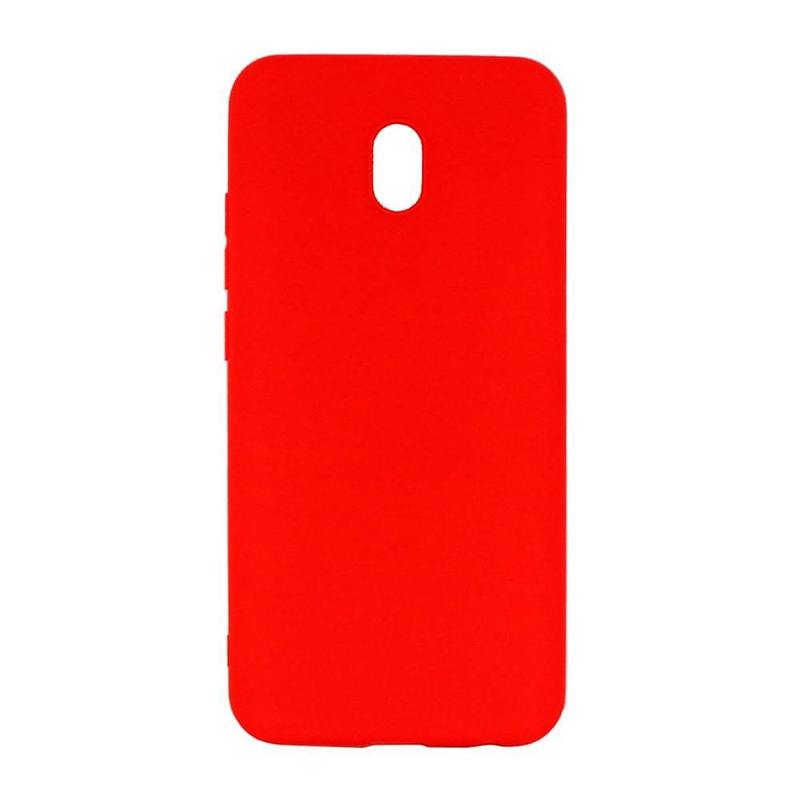 Чехол Gel Color Case для Xiaomi Redmi 8A, красный, PET белый, Deppa 87382