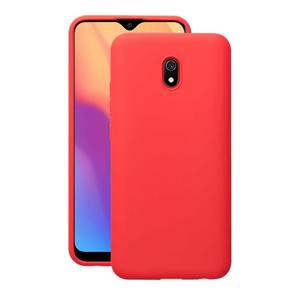 Чехол Gel Color Case для Xiaomi Redmi 8A, красный, PET белый, Deppa 87382