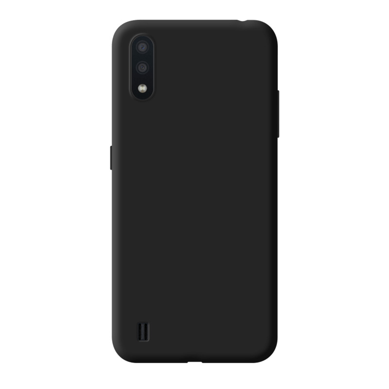 Чехол Gel Color Case для Samsung Galaxy A01 (2020), черный, PET синий, Deppa