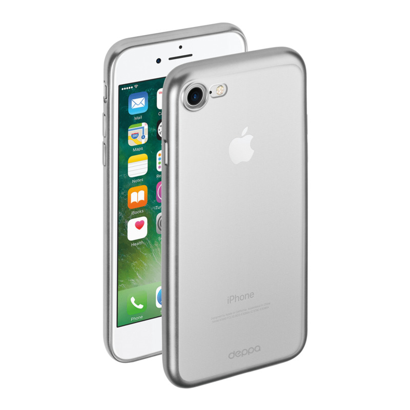 Чехол Gel Plus Case матовый для Apple iPhone 7/8, серебряный, Deppa 85282