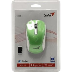 Мышь Genius беспроводная NX-7010 (бирюзовый металлик, BuleEye 1200 dpi) (31030114109)