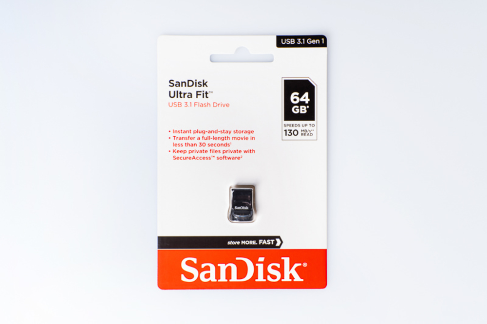 Флеш-накопитель Sandisk Флеш-накопитель SanDisk Ultra Fit™ USB 3.1 64GB - Small Form Factor Plug & S