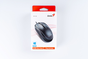 Мышь Genius DX-120, USB (голубая, оптическая 1000dpi)