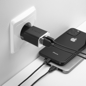 СЗУ 2 USB 2.4А + кабель micro USB, черный, Ultra, Deppa