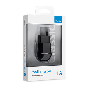 СЗУ USB 1А, черный, Deppa