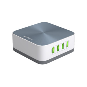 Зарядная станция 8USB, QC 3.0, 10A, 50Вт, Ultra, белый, Deppa