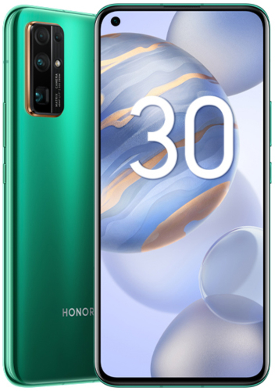 Смартфон Honor 30, 6,53", 8Gb/128Gb, 5G,2sim, Еmerald Green, BMH-AN10